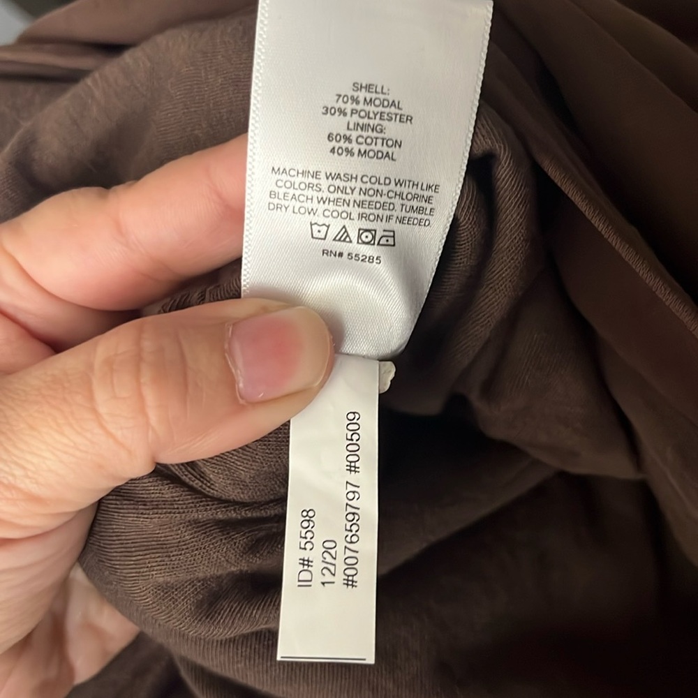 Express Stretch Ruched Mini Skirt in Brown, Women’s Size Small - Picture 4 of 4
